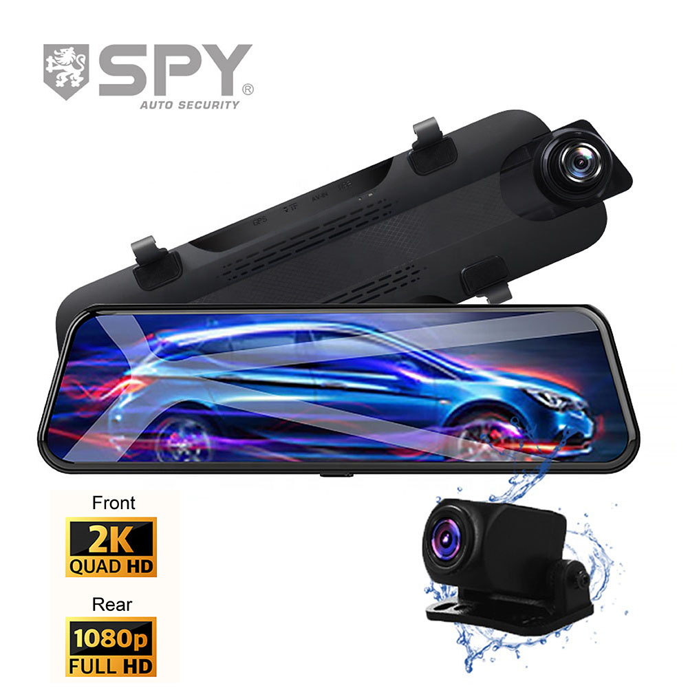 Spy E800 Ön Arka Kameralı 10inç 2K Dokunmatik Ekranlı Otomobil Dikiz Aynası