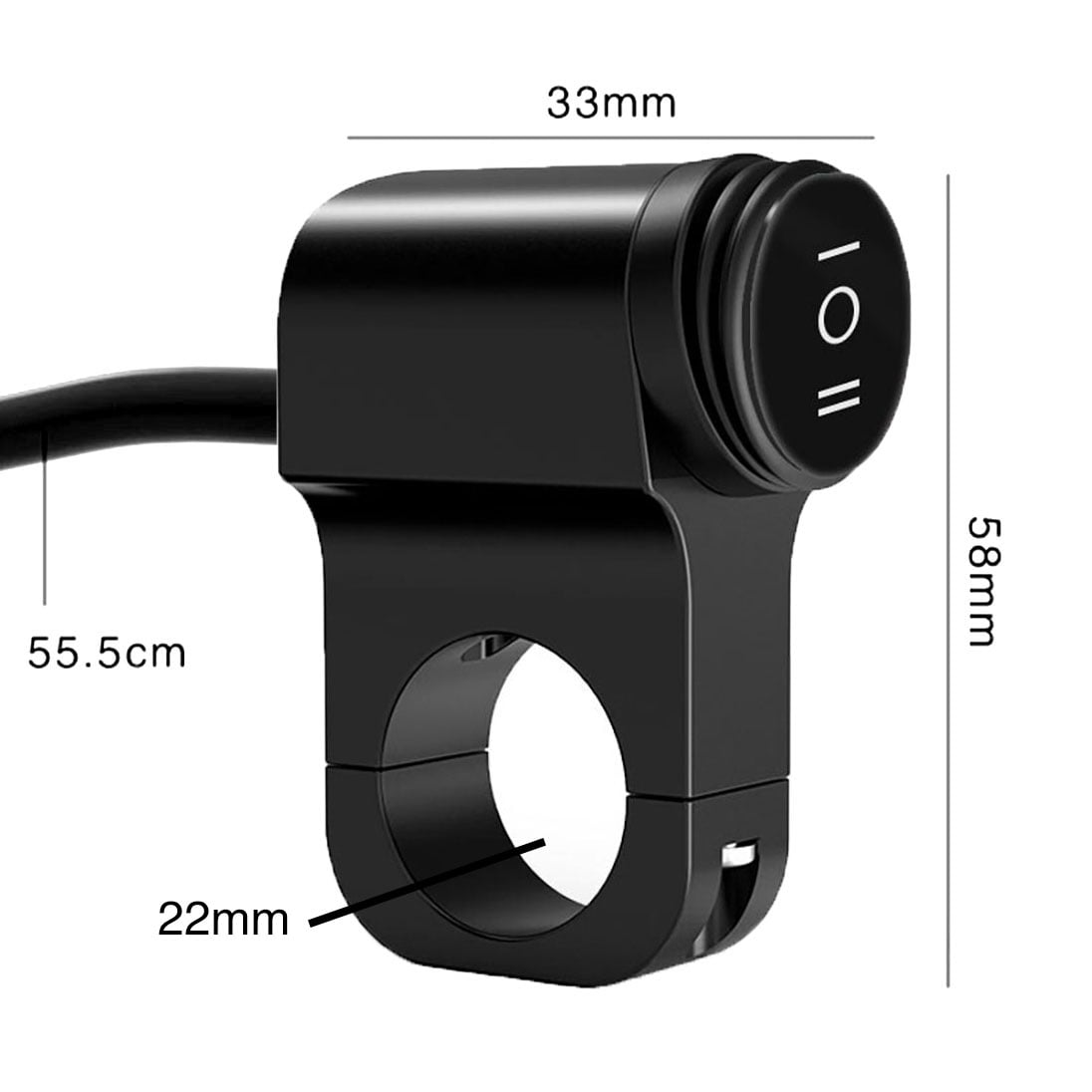 KNMASTER Knmaster B410 Gidon Bağlantılı Çift Fonksiyonlu Motosiklet Aç Kapa Butonu