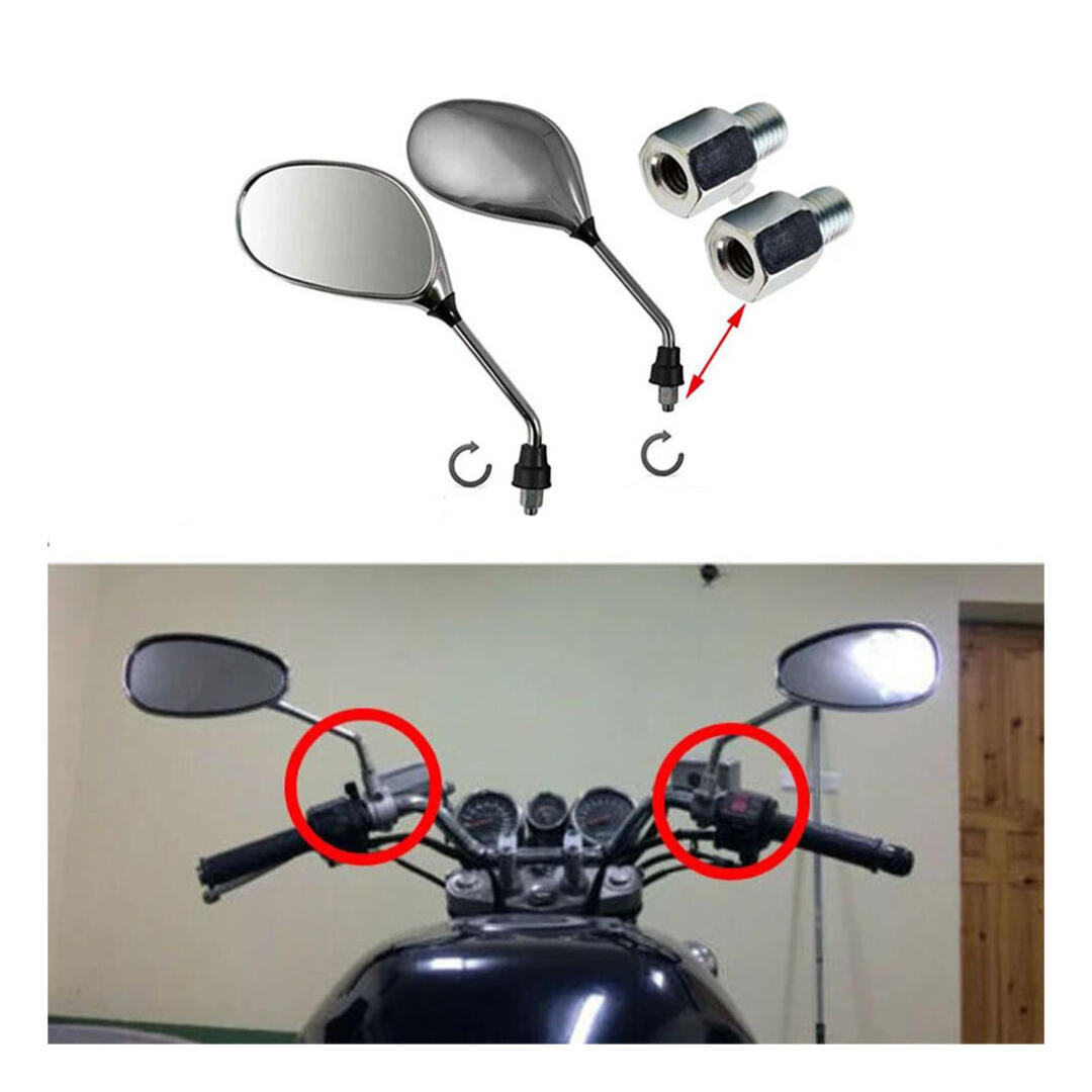 KNMASTER Knmaster Motosiklet Yan Ayna Yükseltme Vidası Saat Yönü 10mm