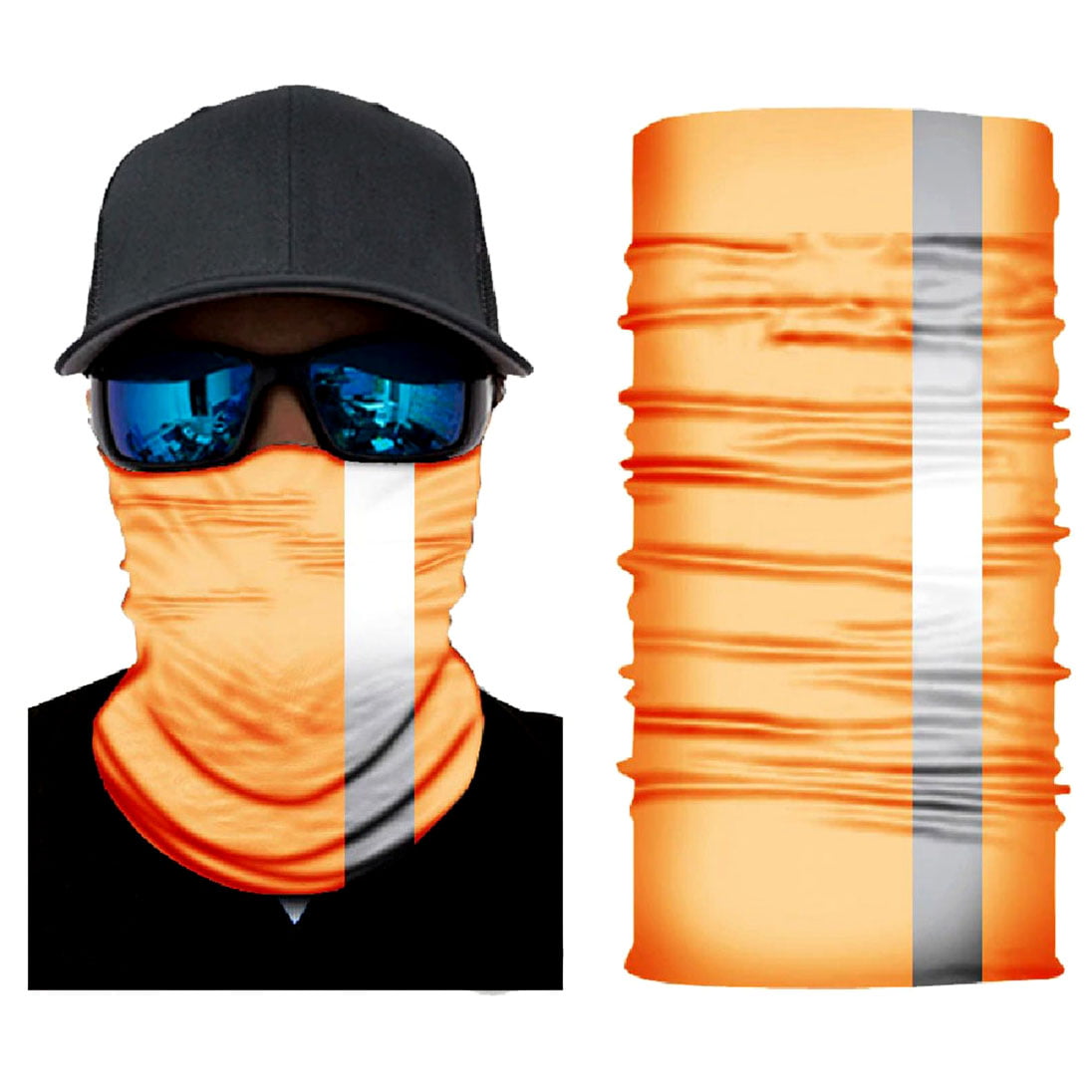 KNMASTER Knmaster Orange Reflective Buff Bandana Boyunluk Maske TÜRK MARKASI