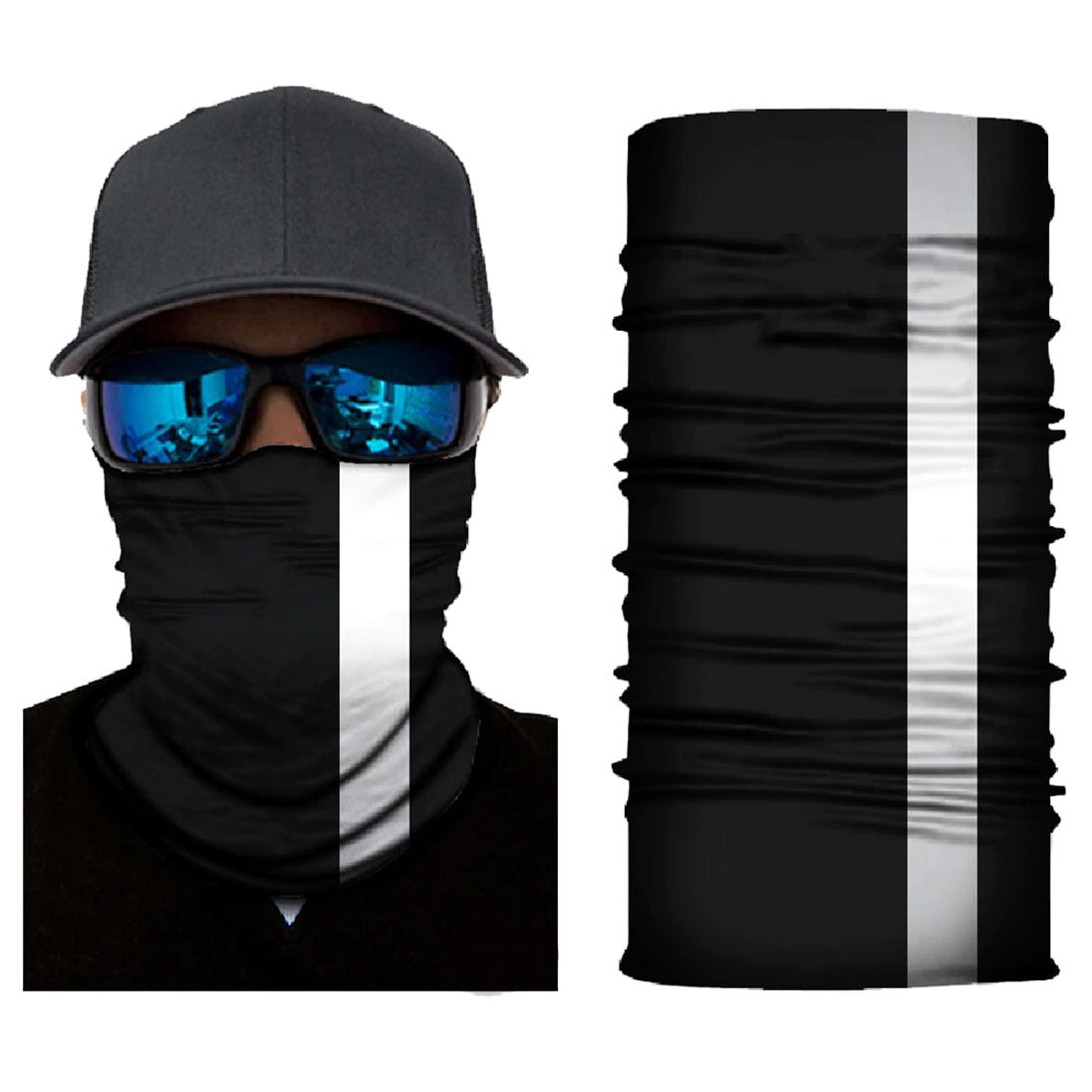 KNMASTER Knmaster Black Reflective Buff Bandana Boyunluk Maske TÜRK MARKASI