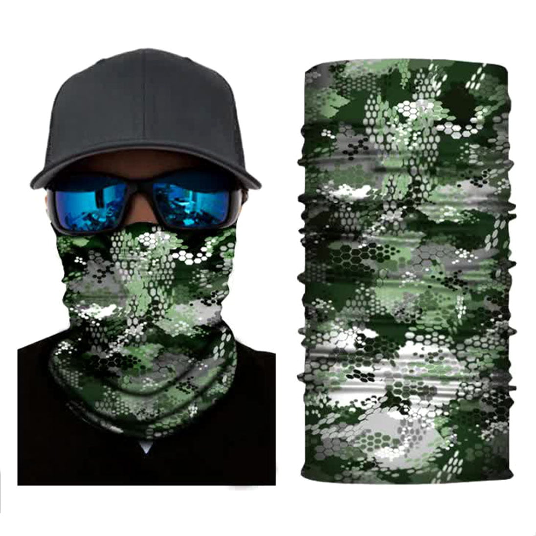 KNMASTER Knmaster Green Effect Buff Bandana Boyunluk Maske TÜRK MARKASI