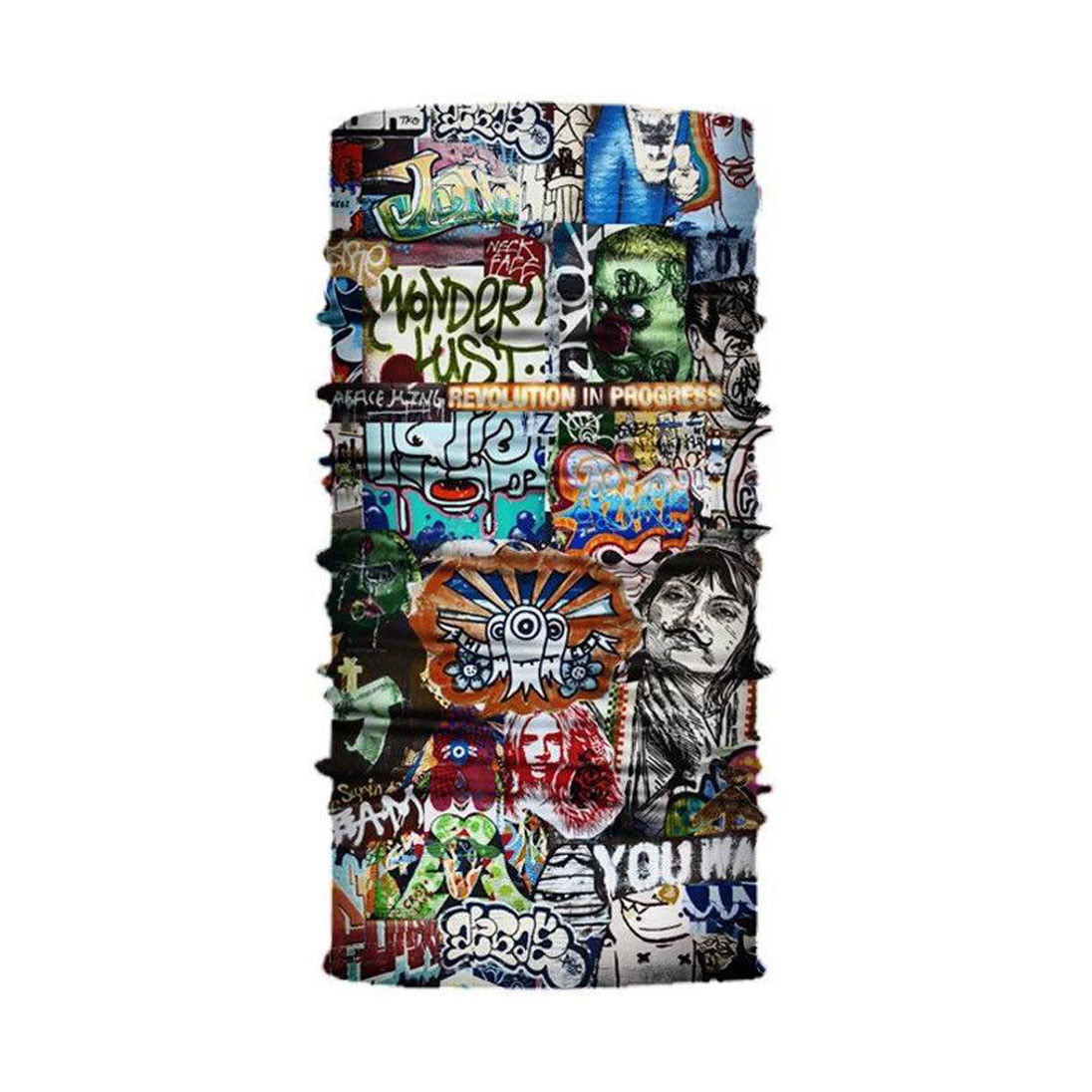 KNMASTER Knmaster Blue Graffiti Buff Bandana Boyunluk Maske TÜRK MARKASI