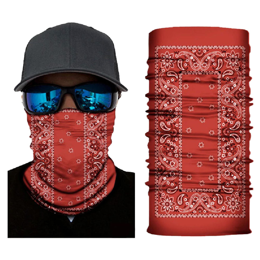 KNMASTER Knmaster Red Paisley Buff Bandana Boyunluk Maske TÜRK MARKASI