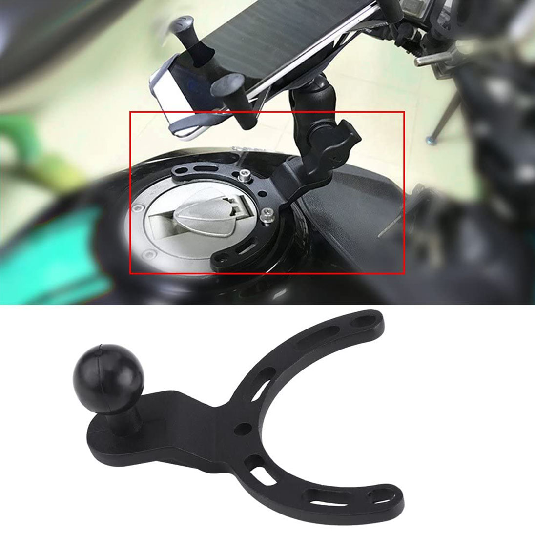 KNMASTER Knmaster MA-50 Motosiklet Depo Üstü Telefon Tutucu Bağlantı Kiti