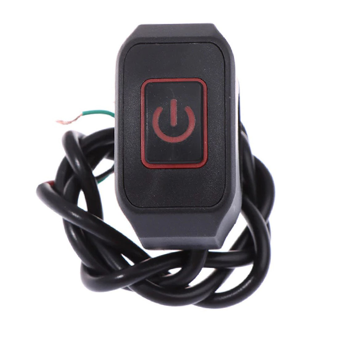 KNMASTER Knmaster Gidon Bağlantılı Motosiklet Aç Kapa Butonu Kırmızı Led