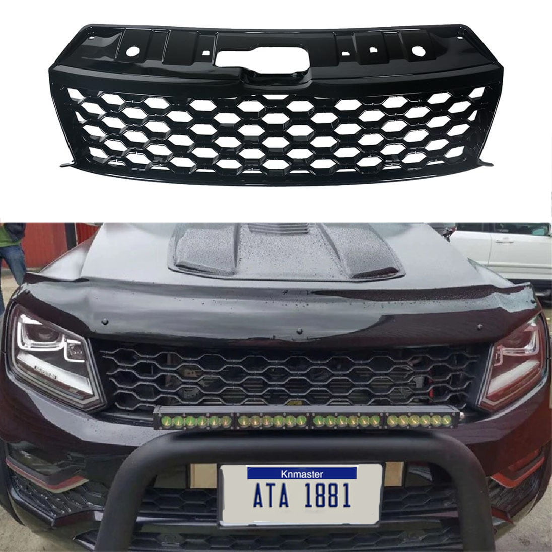 Wolkswagen Amarok (2015-2019) Uyumlu Siyah Ön Panjur