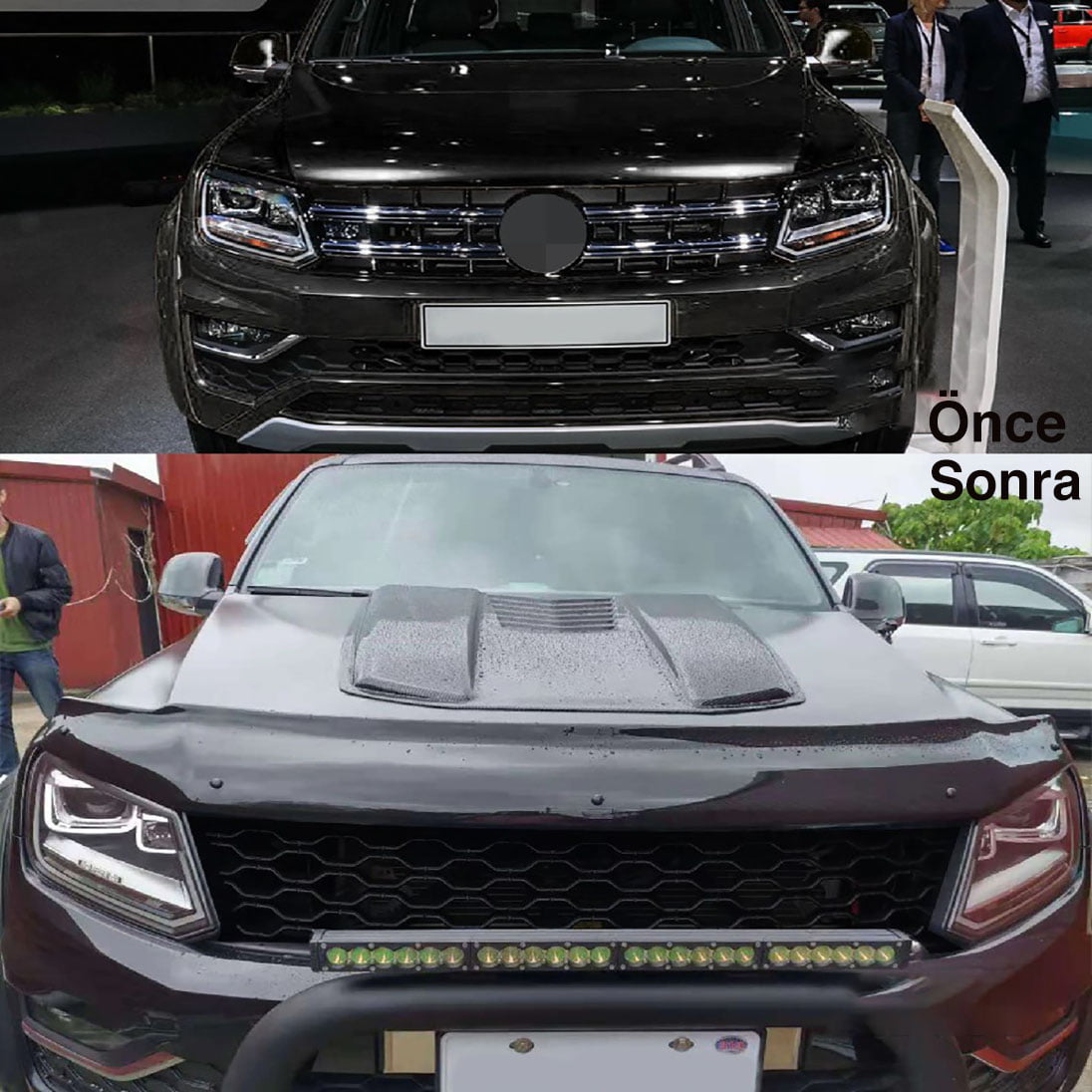 Wolkswagen Amarok (2015-2019) Uyumlu Siyah Ön Panjur