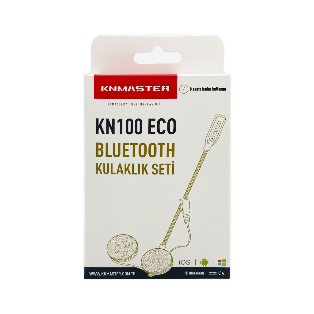 KNMASTER Knmaster KN100 Eco Motosiklet Bluetooth Kulaklık Mikrofon Seti