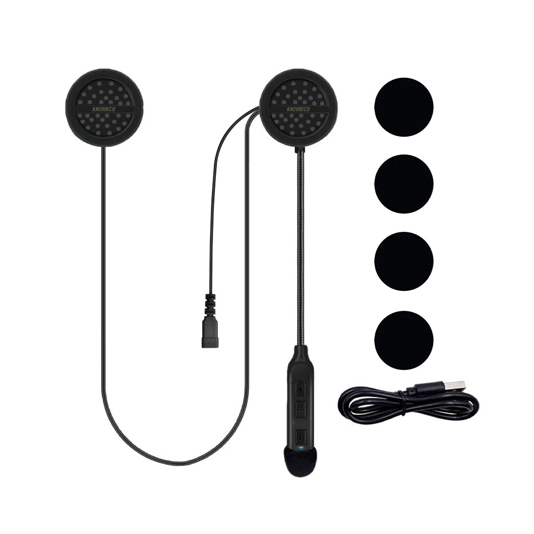 KNMASTER Knmaster KN200 Eco Motosiklet Bluetooth Kulaklık Mikrofon Seti