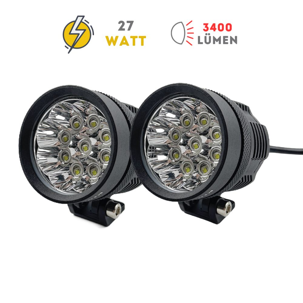 KNMASTER Knmaster Alien 27W Motosiklet Led Sis Farı KNMASTER Knmaster Alien 27W Motosiklet Led Sis Farı