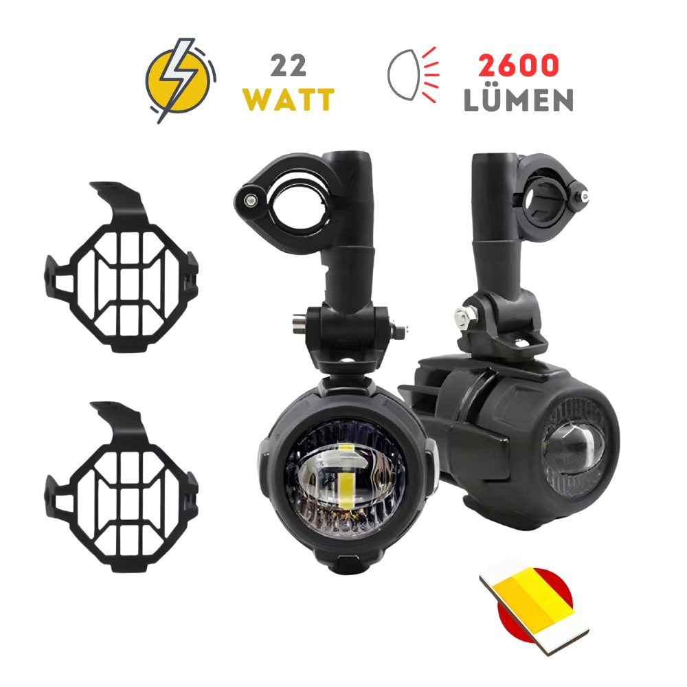 KNMASTER Knmaster Shark Y 22W BMW Motosiklet Led Sis Farı
