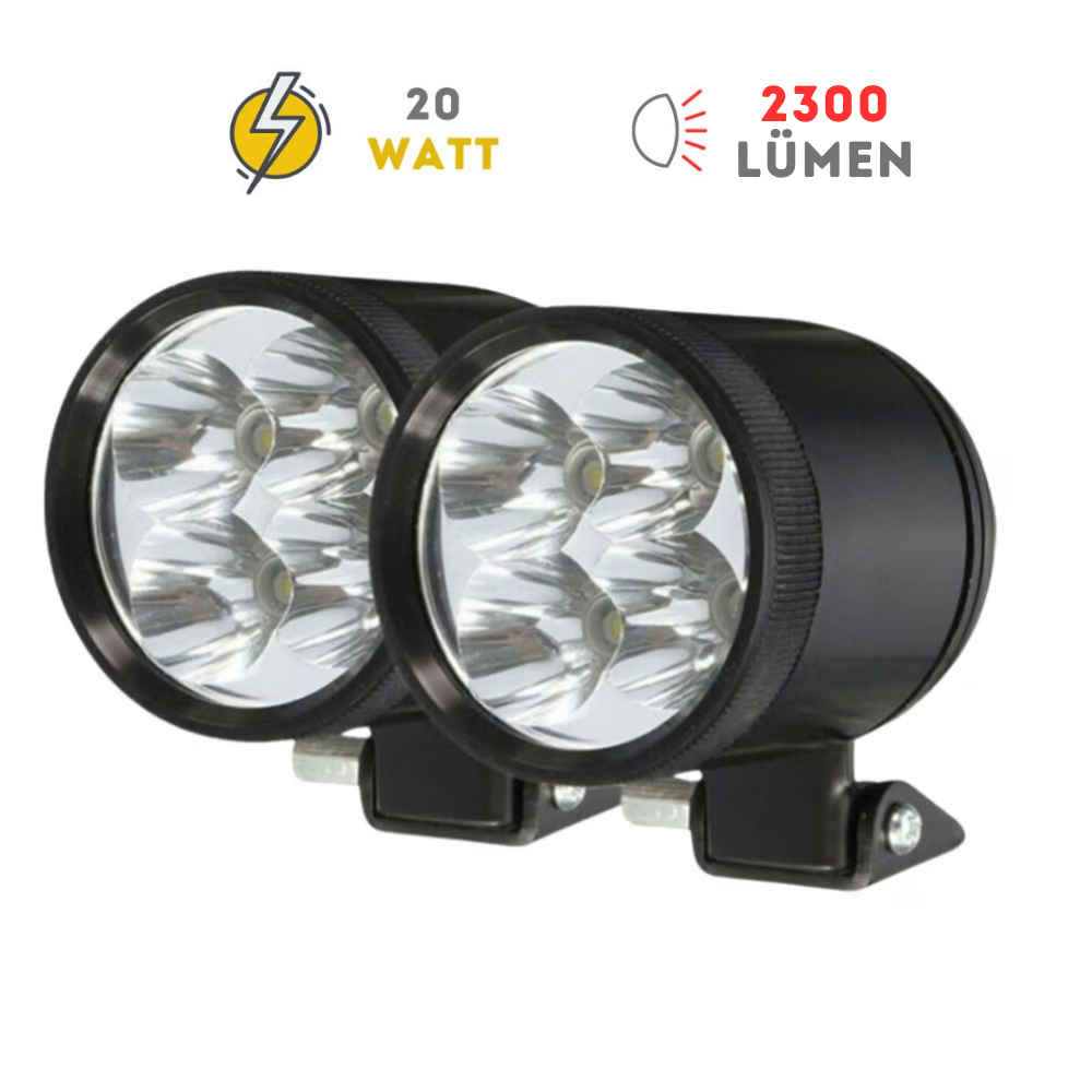 KNMASTER Knmaster Cheetah S 20W Çakarlı Motosiklet Led Sis Farı KNMASTER Knmaster Cheetah S 20W Çakarlı Motosiklet Led Sis Farı