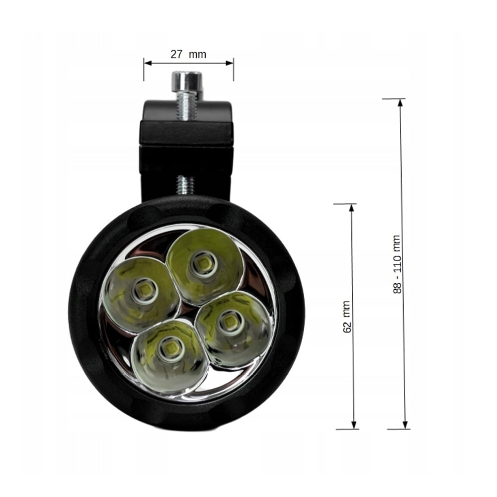 KNMASTER Knmaster Fighter 20W Motosiklet Led Sis Farı