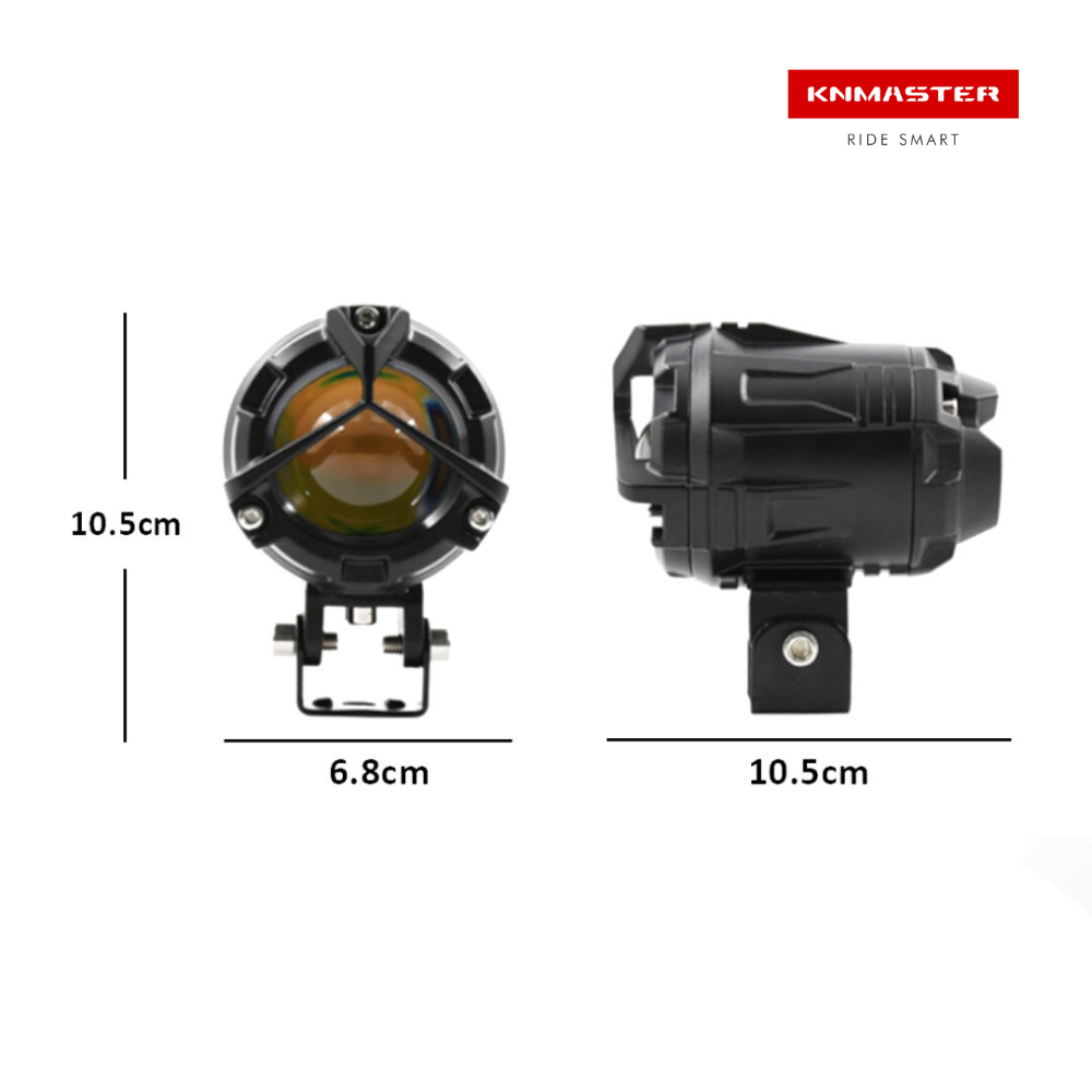 KNMASTER Knmaster Overkill 39W 3 Renkli Motosiklet Led Sis Farı