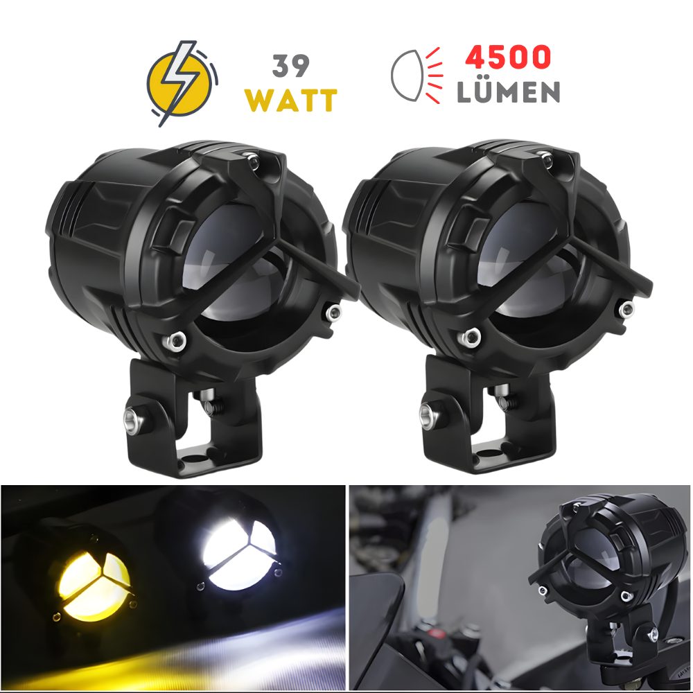 KNMASTER Knmaster Overkill 39W 3 Renkli Motosiklet Led Sis Farı
