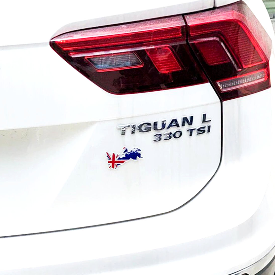 KNMASTER İngiltere Bayrağı Tasarımlı Alüminyum Sticker Etiket