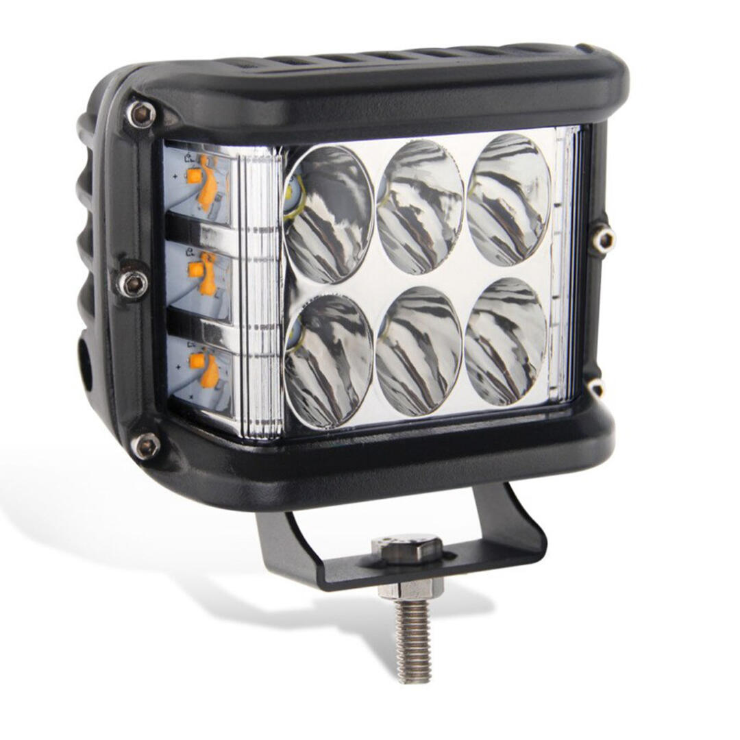 KNMASTER Knmaster Tornado Turuncu Sinyalli 60W Çakarlı Motosiklet / Off Road Sis Farı Beyaz