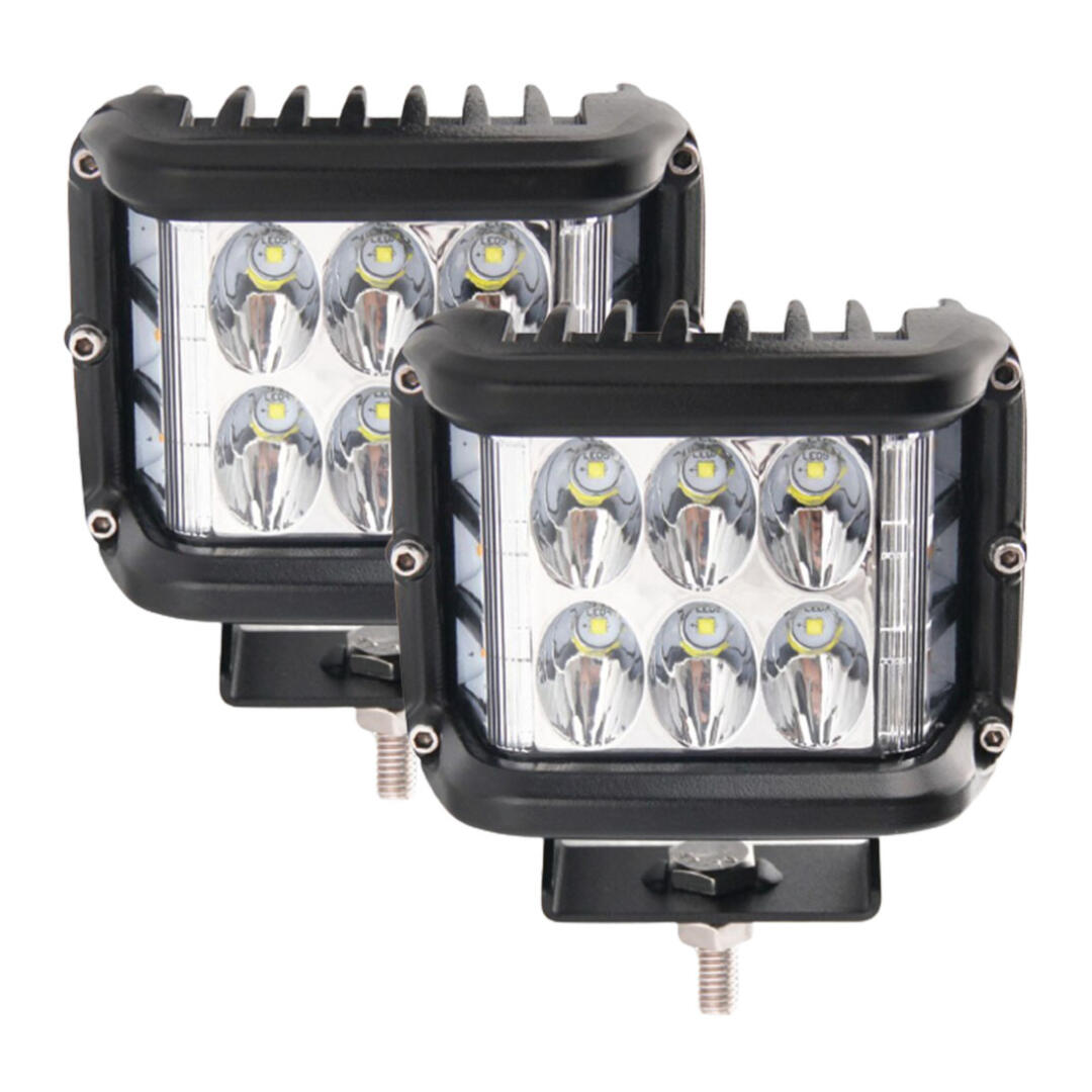 KNMASTER Knmaster Tornado Turuncu Sinyalli 60W Çakarlı Motosiklet / Off Road Sis Farı Beyaz