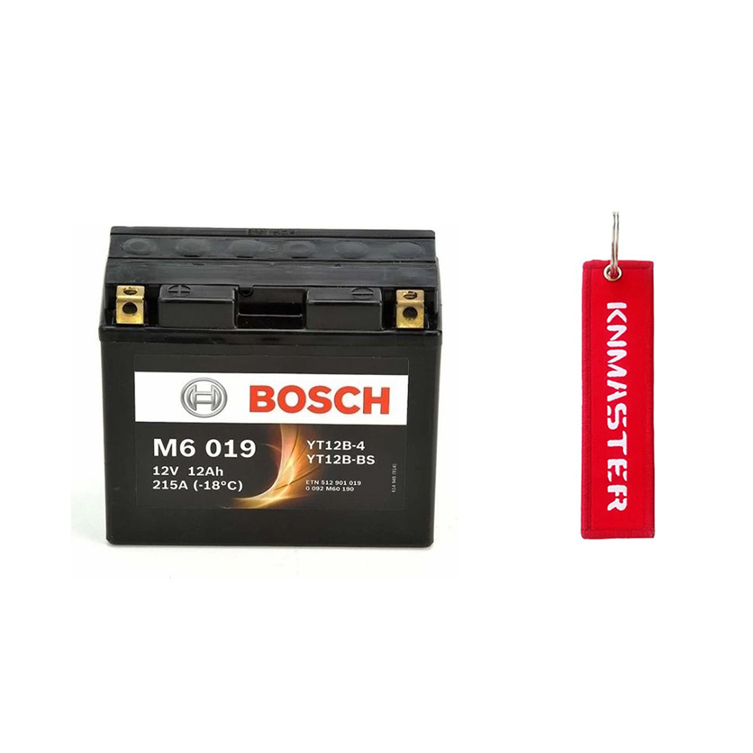 Bosch YT12B-BS Motosiklet Aküsü + KNMASTER ANAHTARLIK
