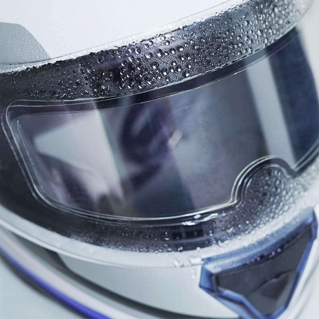 KNMASTER Knmaster Motosiklet Kask İçin Evrensel Yağmur Kaydırıcı ve Buğu Önleyici Set