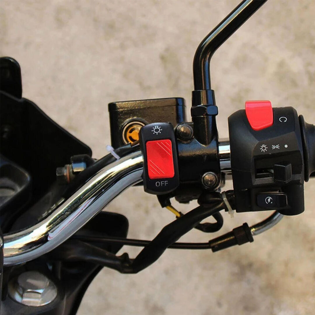 KNMASTER Knmaster Motosiklet Sis Farı Aç Kapa Düğmesi Butonu Kırmızı