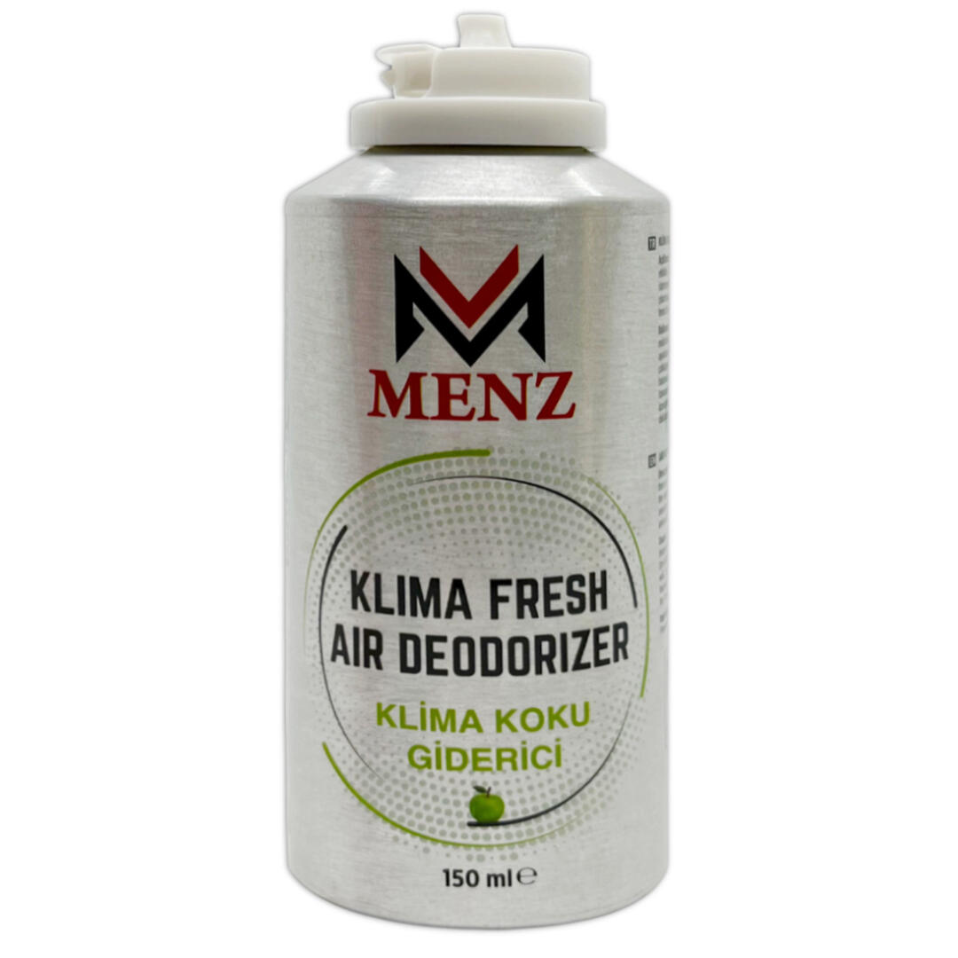 Menz Araç İçi Klima Koku Giderici Quick Fresh Tazeleme Spreyi 150ml Koku Bombası Elma Aromalı