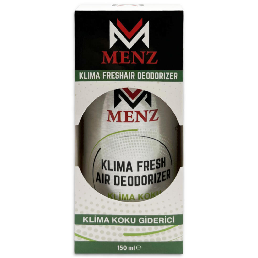 Menz Araç İçi Klima Koku Giderici Quick Fresh Tazeleme Spreyi 150ml Koku Bombası Elma Aromalı