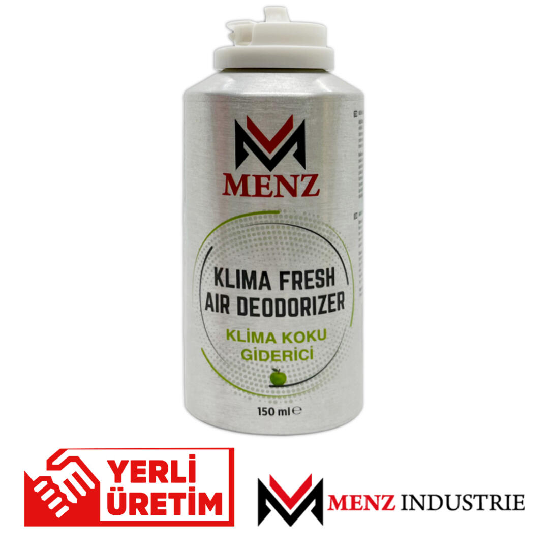 Menz Araç İçi Klima Koku Giderici Quick Fresh Tazeleme Spreyi 150ml Koku Bombası Elma Aromalı