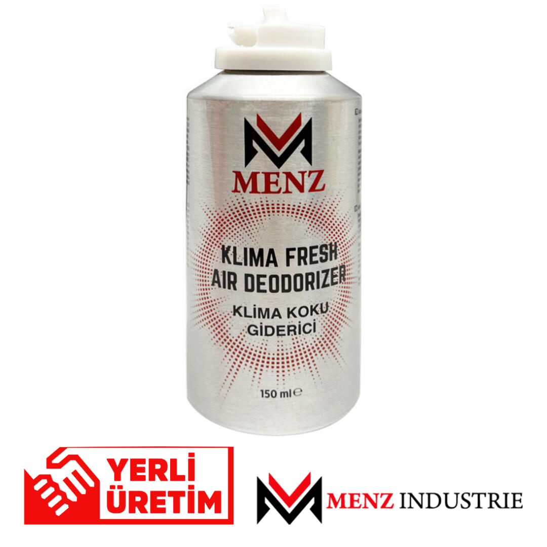 Menz Araç İçi Klima Koku Giderici Quick Fresh Tazeleme Spreyi 150ml Koku Bombası Limon Aromalı