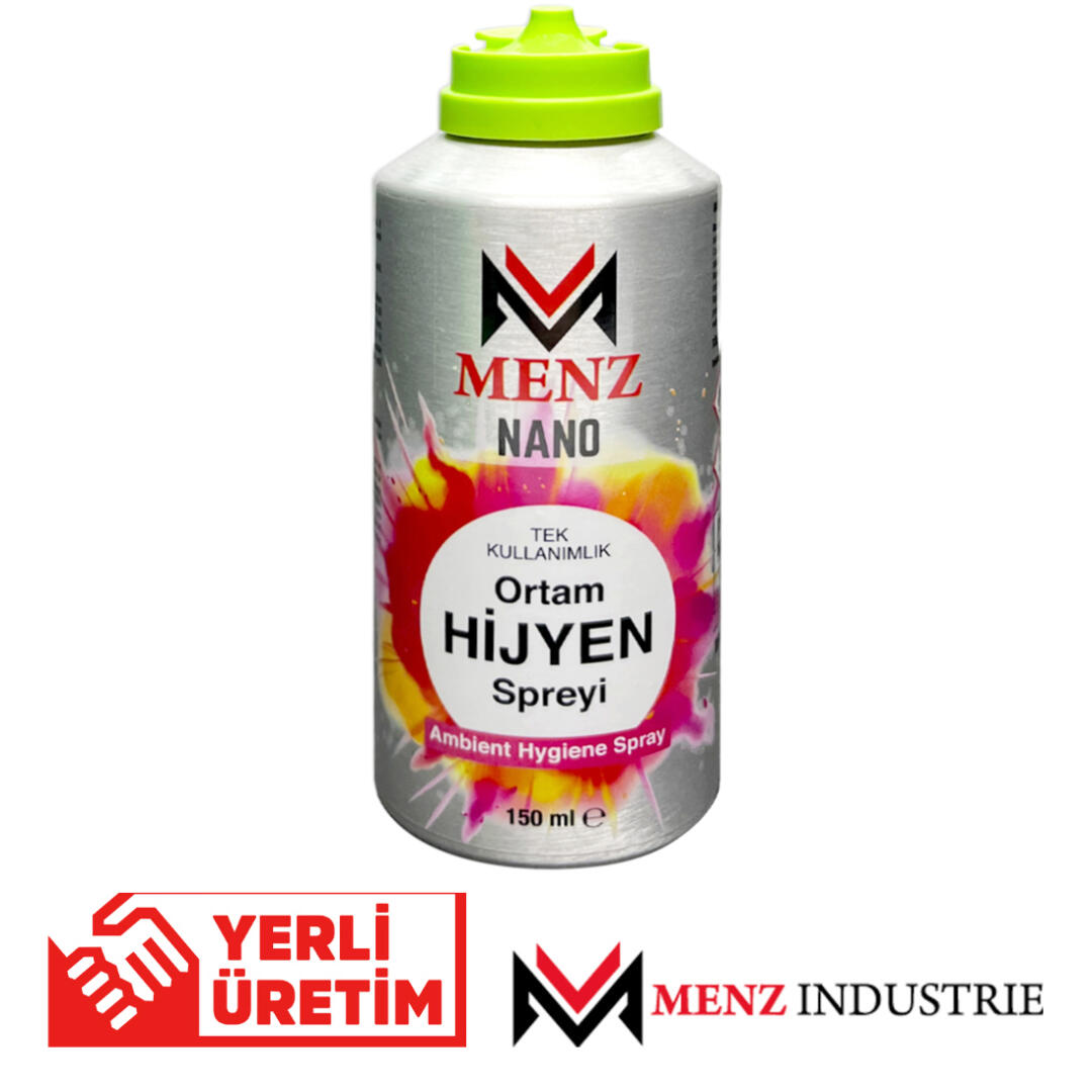 Menz Araç İçi Klima Koku Giderici Nano Gümüş Quick Fresh Tazeleme Spreyi Koku Bombası 150ml