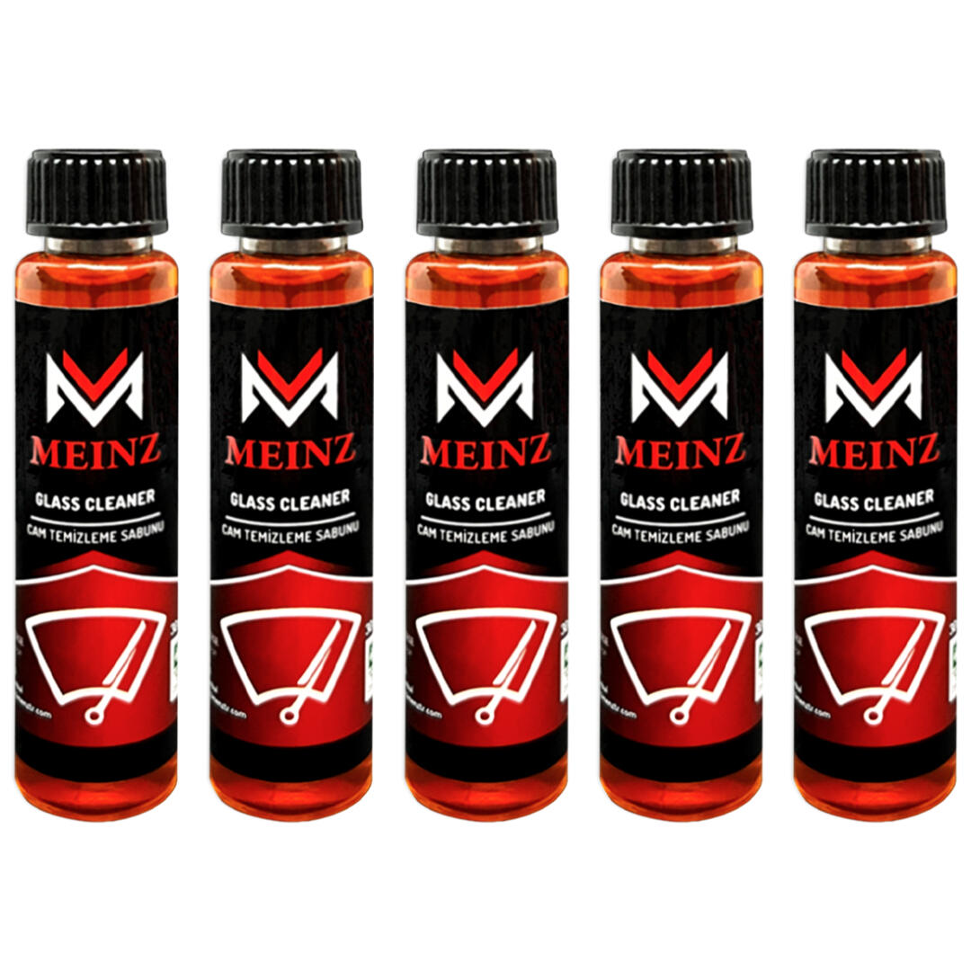 Menz Oto Konsantre Cam Suyu Temizleme Sabunu 30ml 5 Adet