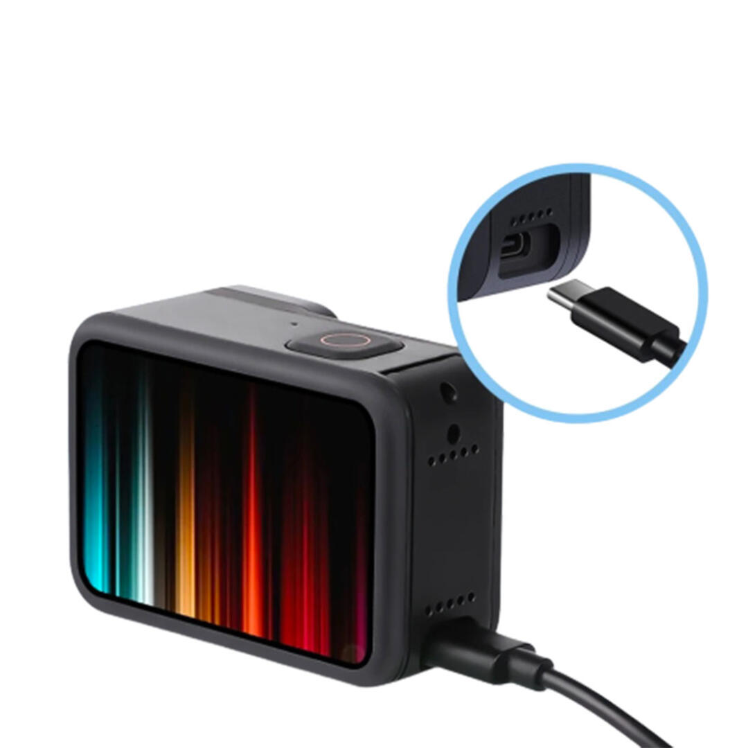 KNMASTER Gopro Hero 9 / 10 Black Uyumlu Kablo Girişli Soğutma Delikli Pil Kapağı