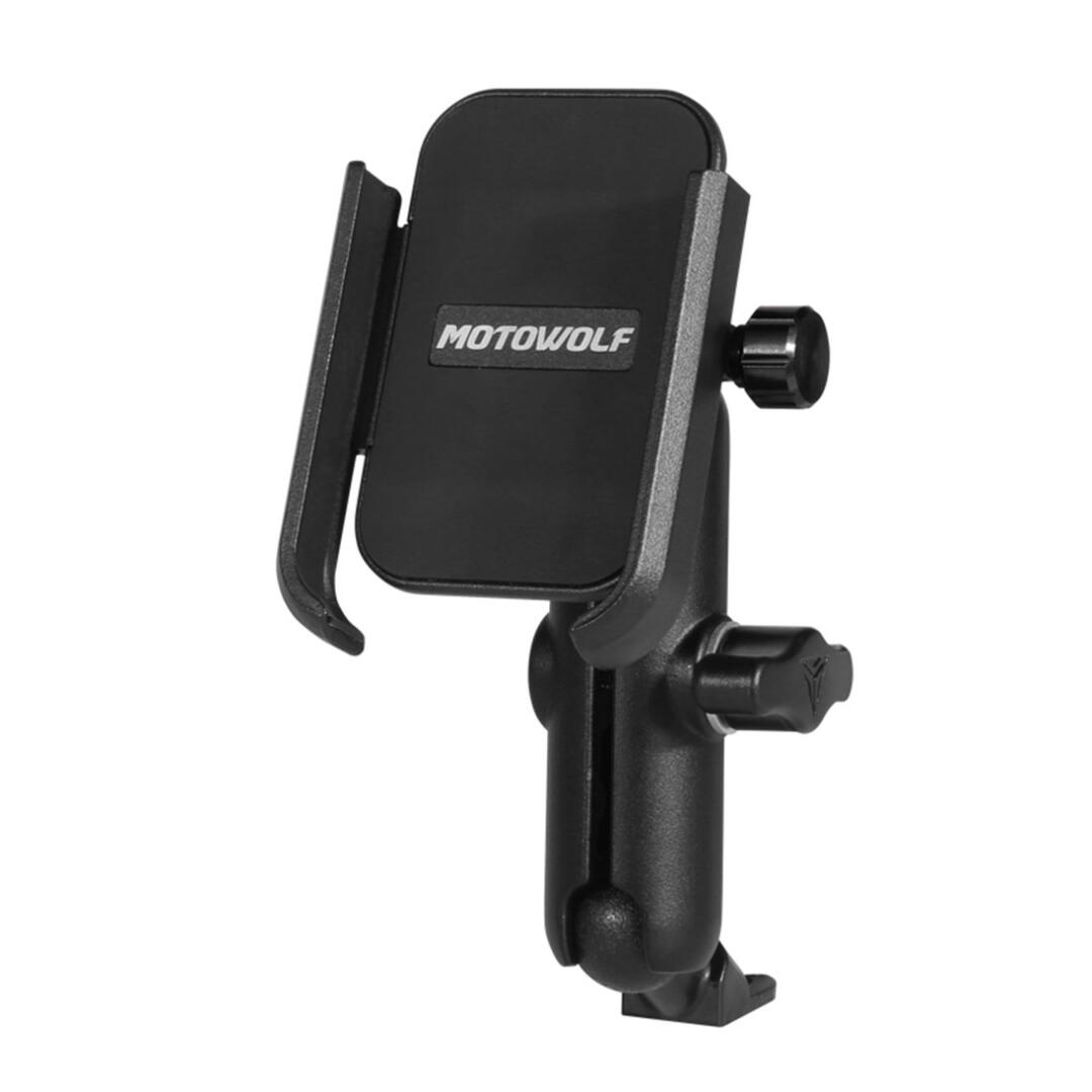 Motowolf Ayna Bağlantılı Motosiklet Bisiklet Telefon Tutucu Ayarlanabilir