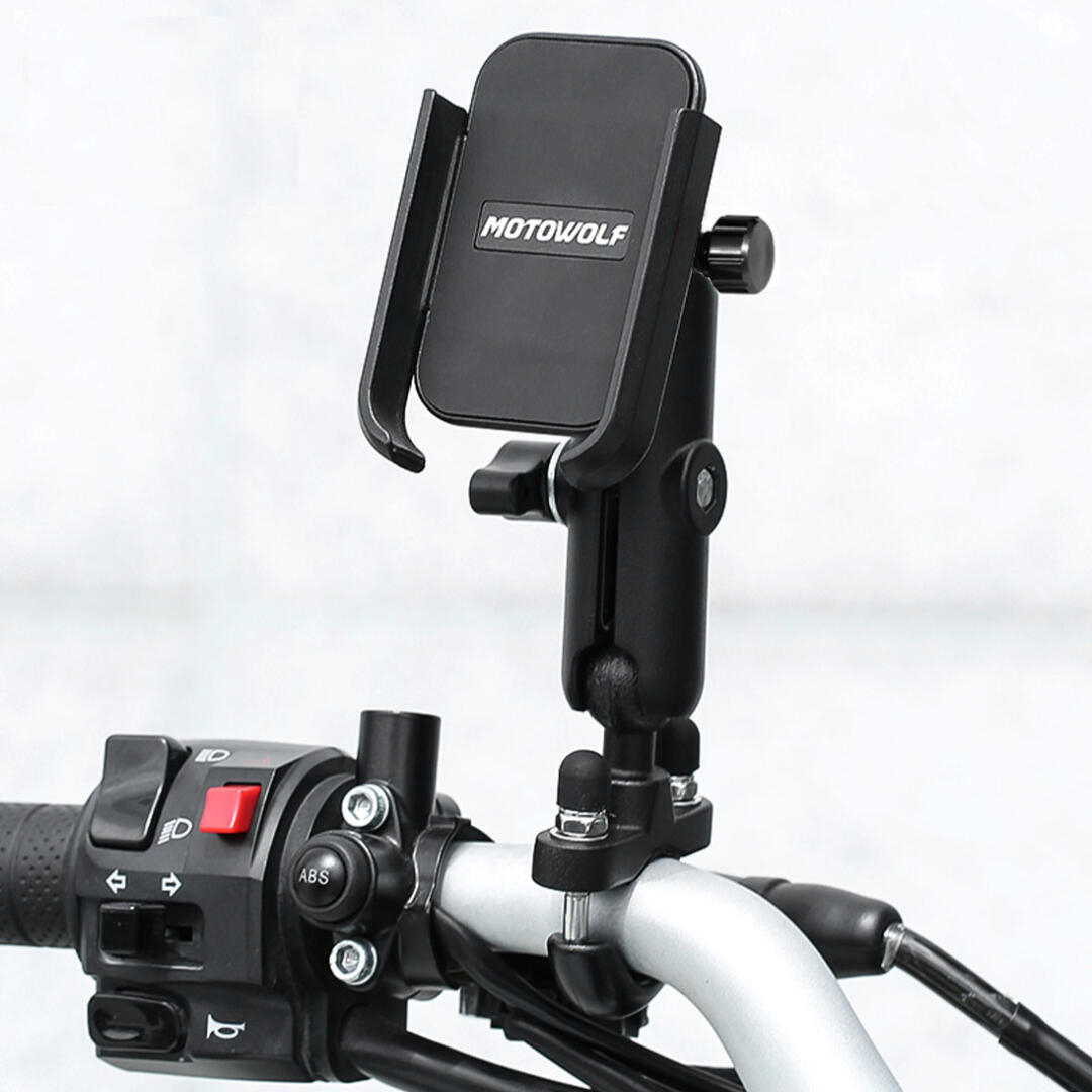 Motowolf Gidon Bağlantılı Motosiklet Bisiklet Telefon Tutucu Ayarlanabilir
