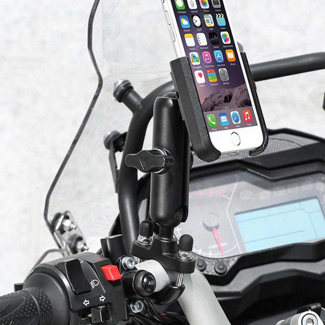 Motowolf Usb Şarj Soketli Gidon Bağlantılı Motosiklet Bisiklet Telefon Tutucu Ayarlanabilir