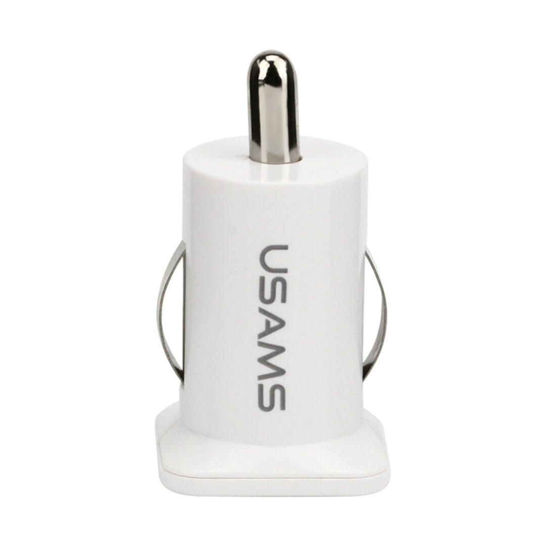 Usams Çift Usb Çakmaklık Şarj Adaptörü Beyaz