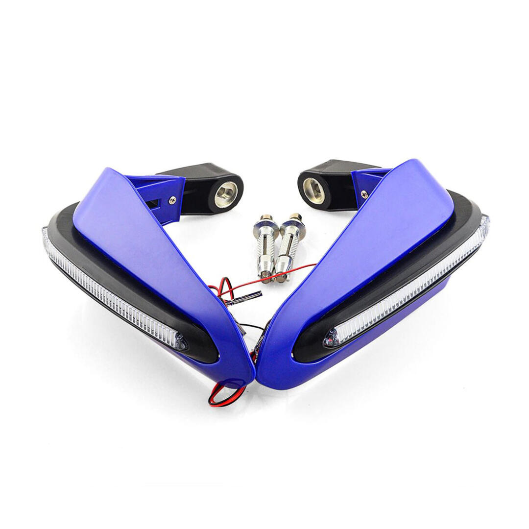 KNMASTER Knmaster Evrensel Motosiklet Led Sinyalli Elcik Koruma Mavi
