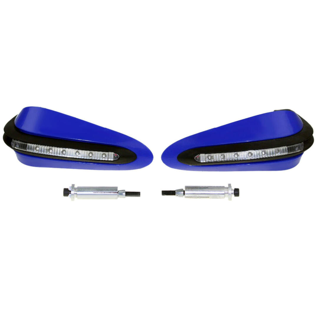KNMASTER Knmaster Evrensel Motosiklet Led Sinyalli Elcik Koruma Mavi