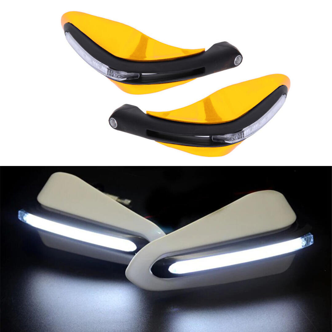 KNMASTER Knmaster Evrensel Motosiklet Led Sinyalli Elcik Koruma Sarı