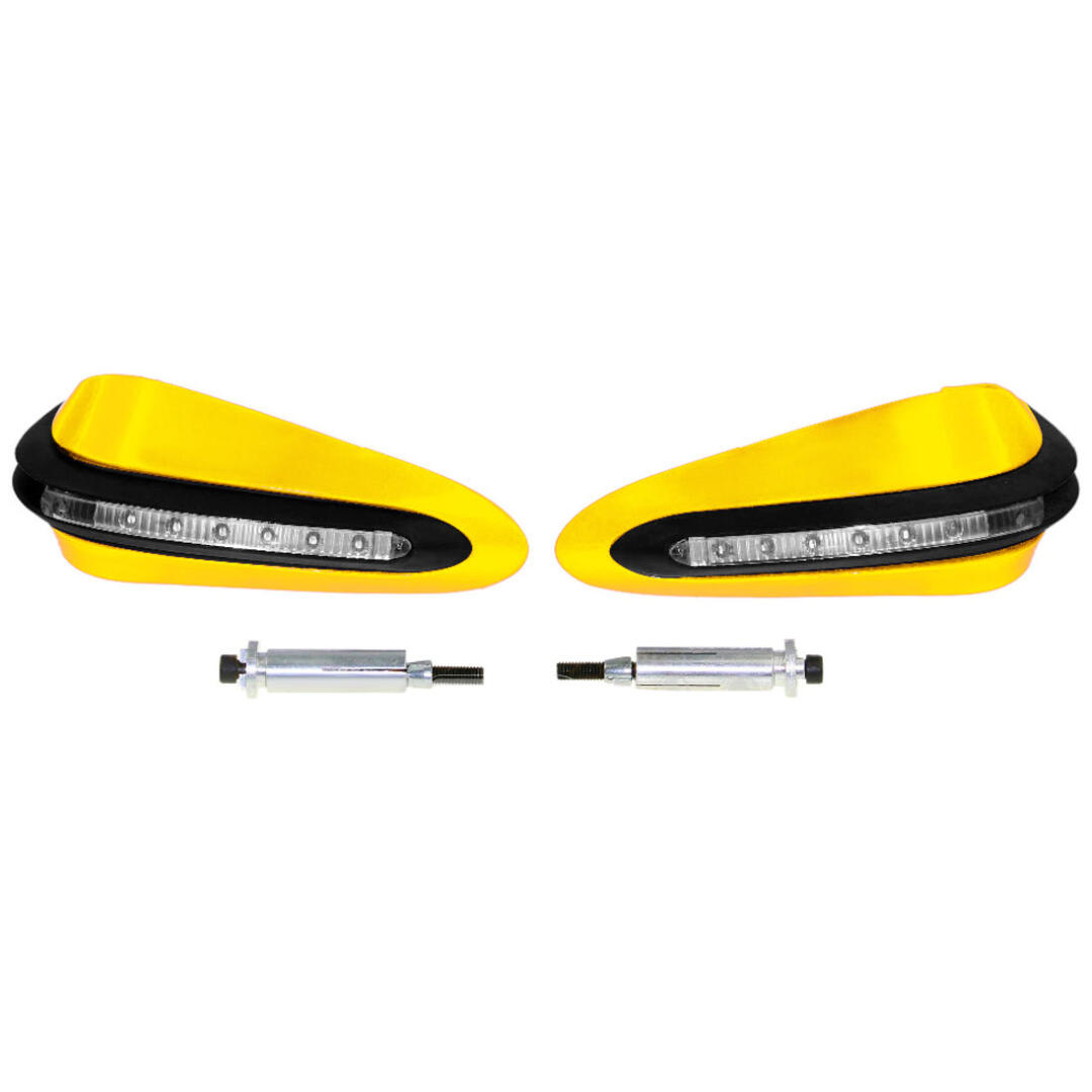 KNMASTER Knmaster Evrensel Motosiklet Led Sinyalli Elcik Koruma Sarı
