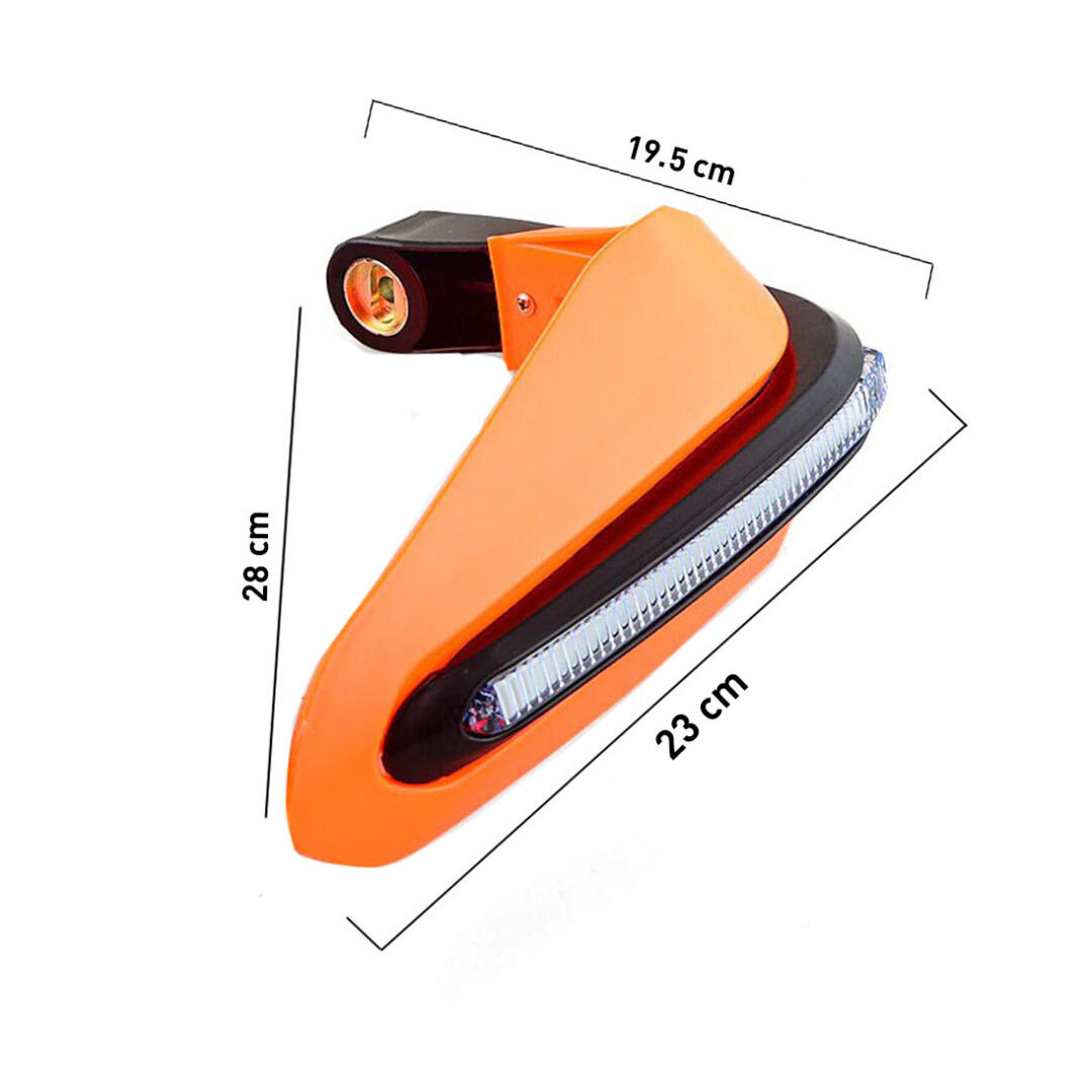 KNMASTER Knmaster Evrensel Motosiklet Led Sinyalli Elcik Koruma Turuncu