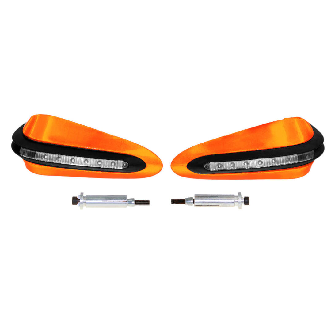 KNMASTER Knmaster Evrensel Motosiklet Led Sinyalli Elcik Koruma Turuncu