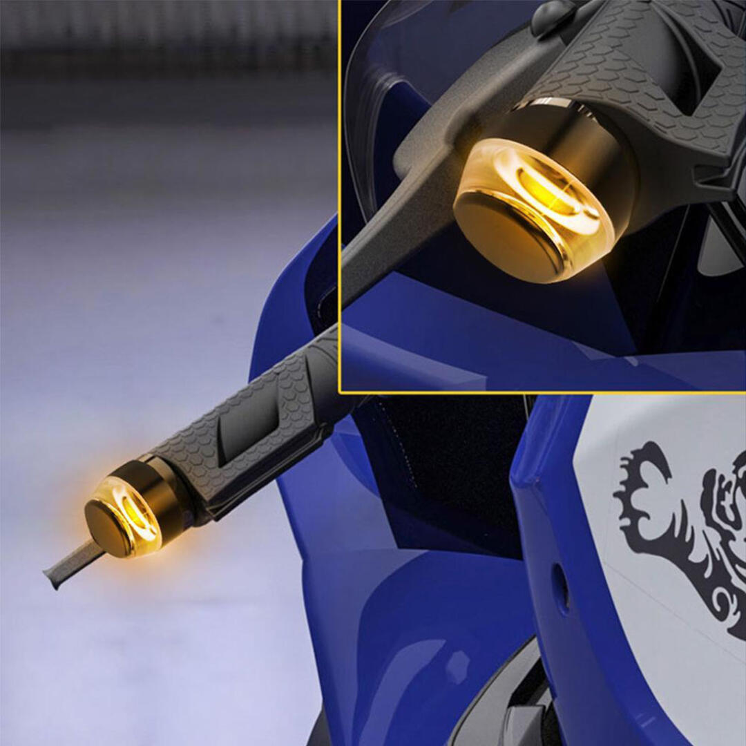 KNMASTER Knmaster Whiyel Motosiklet / Atv Evrensel Led Sinyalli Elcik Gidon Topuzu