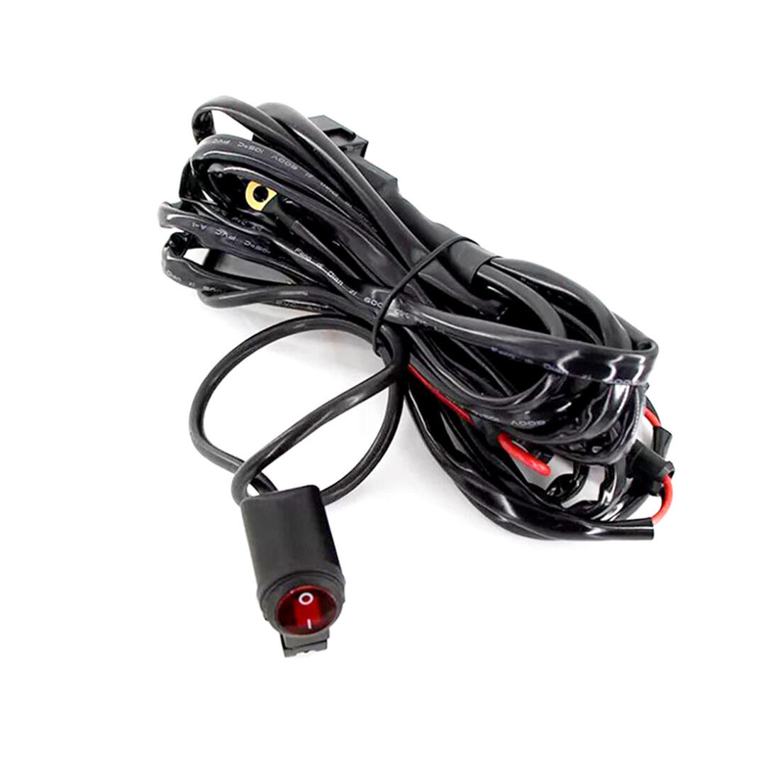 KNMASTER Knmaster Motosiklet Led Sis Farı 3 Modlu Sigortalı Aç Kapa Butonlu Çakar Devresi