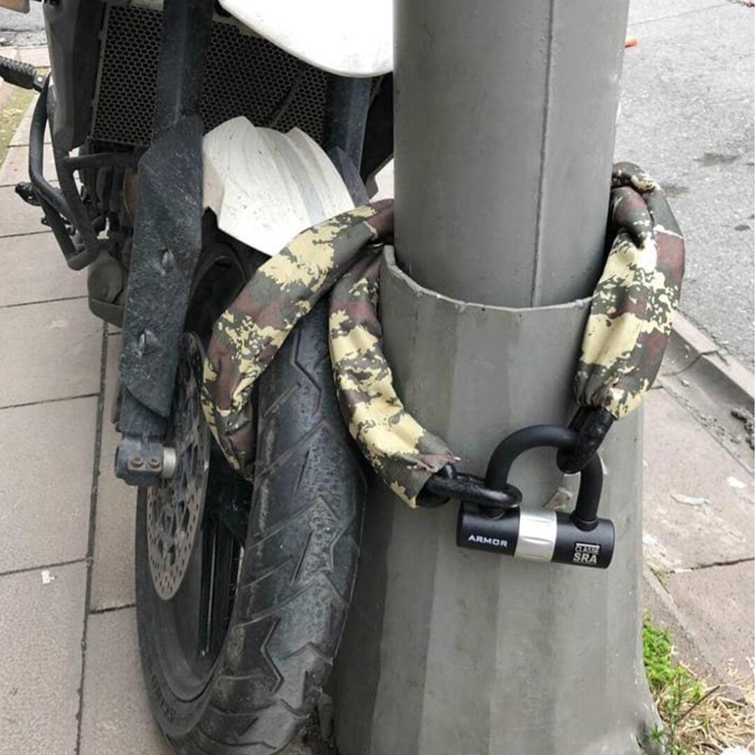 Armor 714 MV 180CM Motorsiklet İçin Yüksek Güvenlikli Çelik Zincirli Kilit