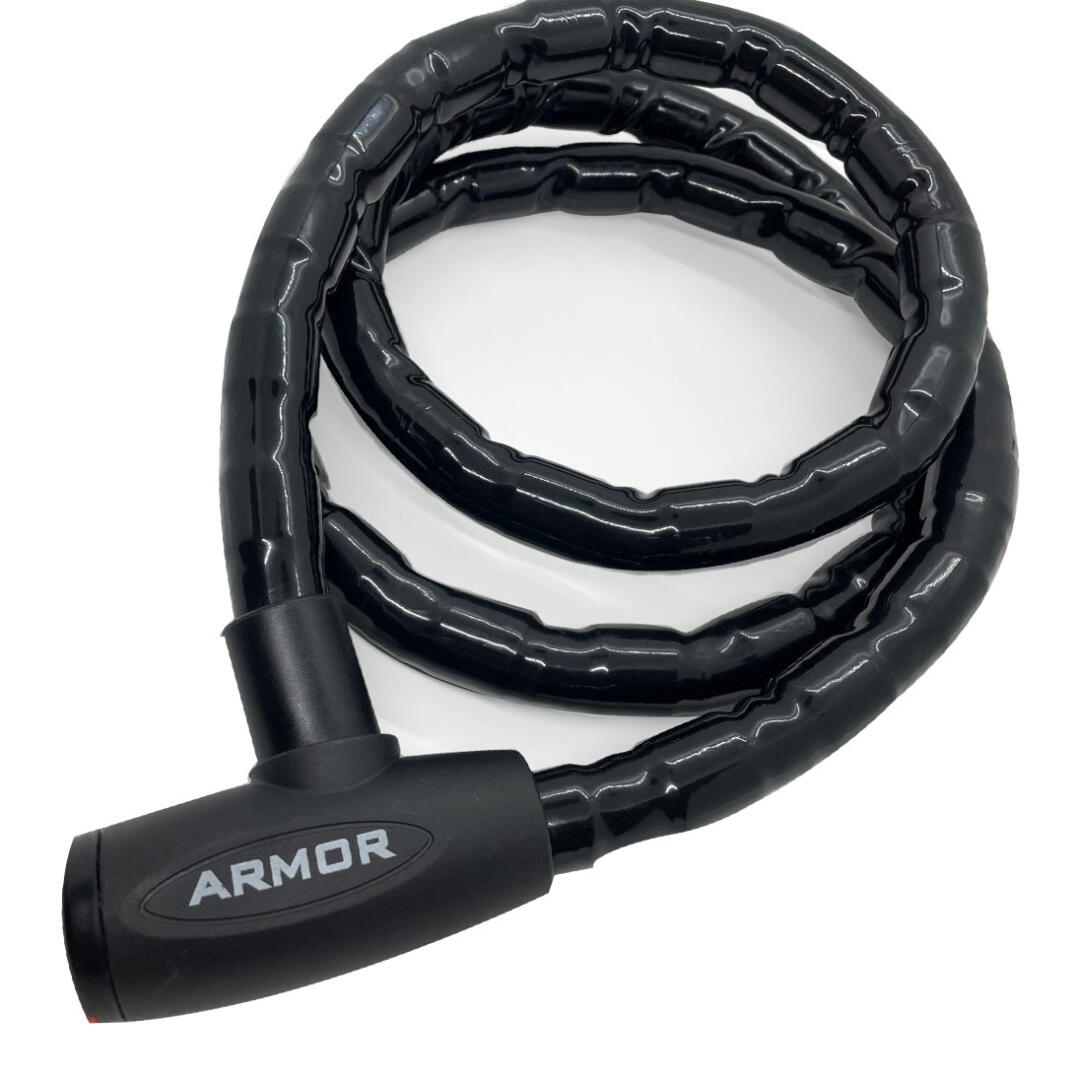 Armor 740 MV 2M Halat Motosiklet Bisiklet Kilidi Siyah