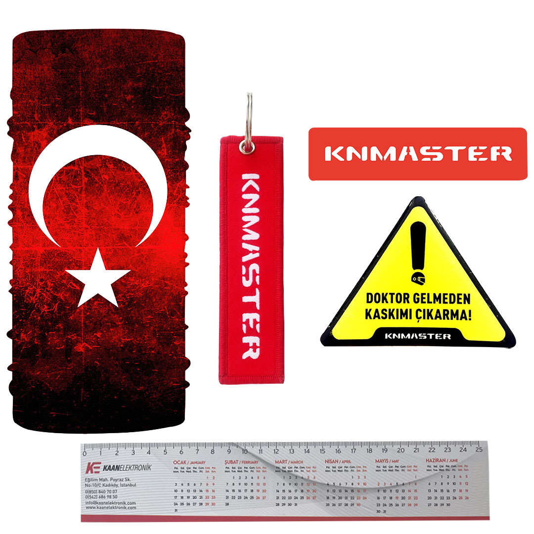 KNMASTER Knmaster MESH 1 Motosiklet Kask İnterkom Bluetooth Intercom Kulaklık Seti