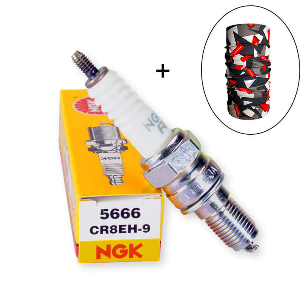 NGK NGK CR8EH-9 Buji + Knmaster Bandana Hediyeli (STOK SORARAK ALINIZ)