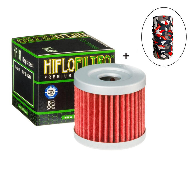 Hiflo Filtro HİFLO HF 131 YAĞ FİLTRESİ + Knmaster Bandana Hediyeli (STOK SORARAK ALINIZ)